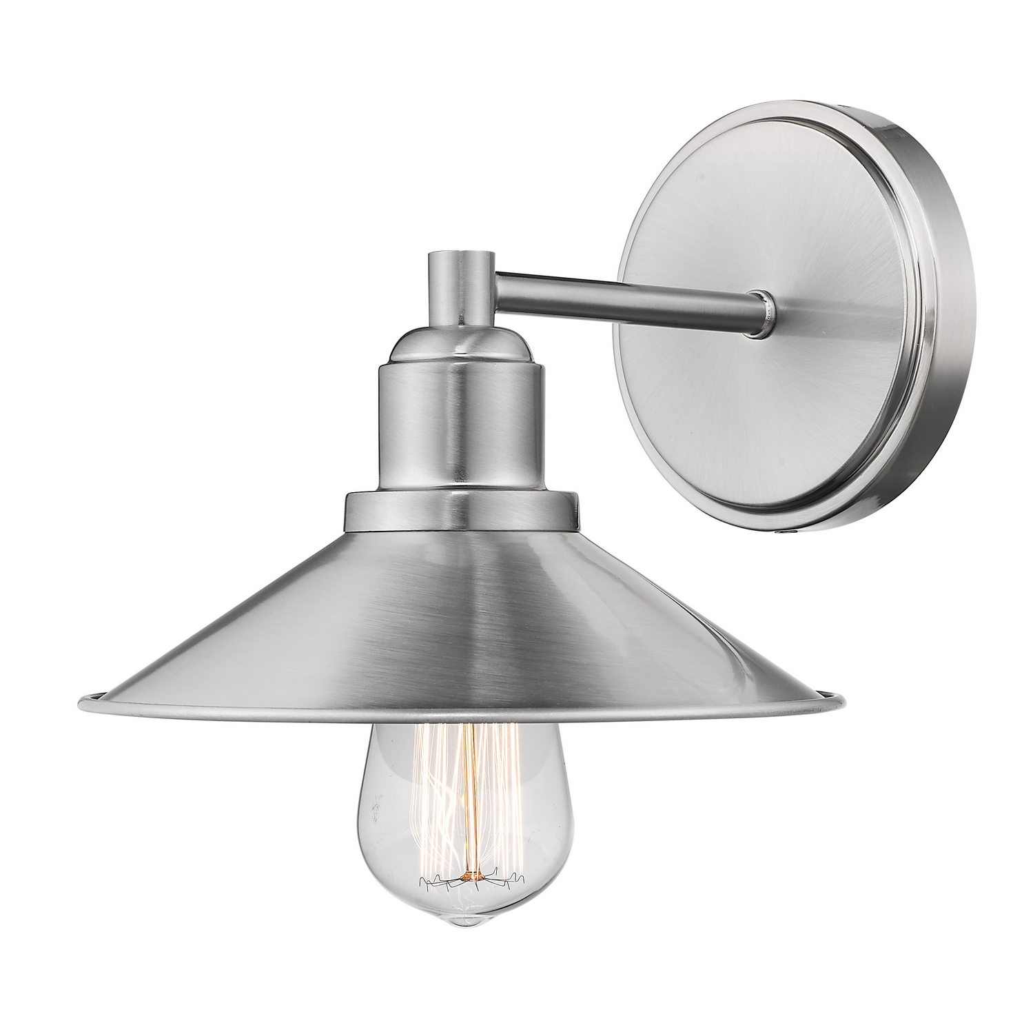 One Light Vanity by Z-Lite - Casa Collection, Brushed Nickel Finish - 613-1V-BN