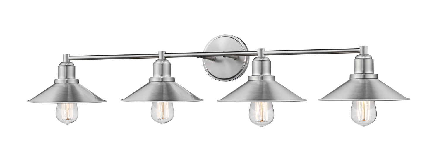 Four Light Vanity by Z-Lite - Casa Collection, Brushed Nickel Finish - 613-4V-BN