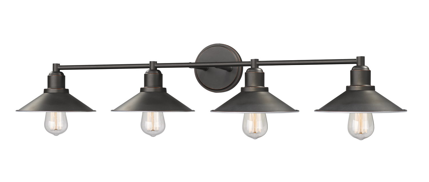 Four Light Vanity by Z-Lite - Casa Collection, Olde Bronze Finish - 613-4V-OB