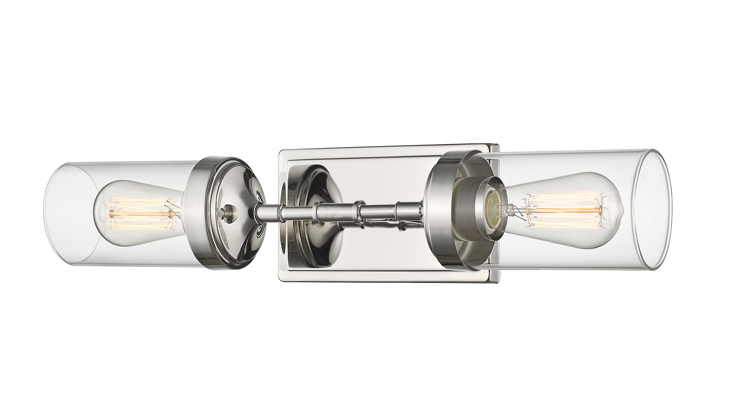 Two Light Wall Sconce by Z-Lite - Calliope Collection, Polished Nickel Finish - 617-2S-PN