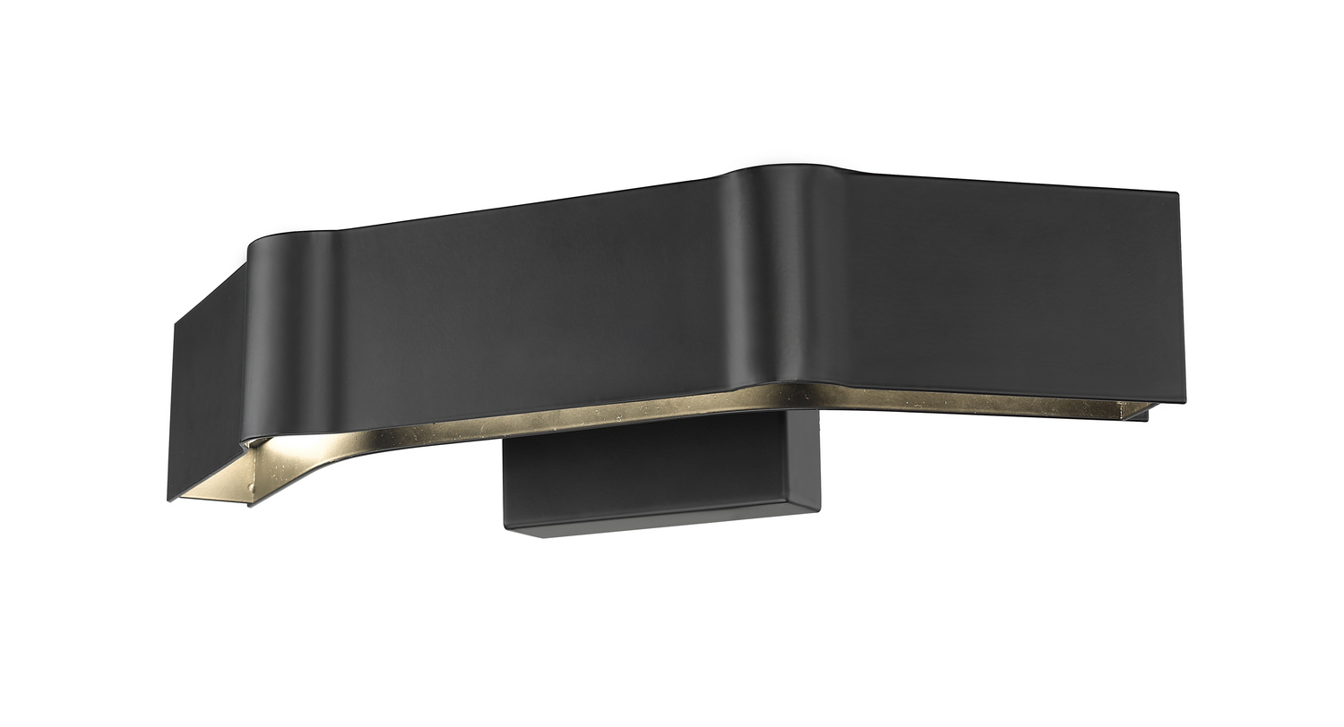 LED Wall Sconce by Z-Lite - Arcano Collection, Matte Black Finish - 8002-3SMB-LED