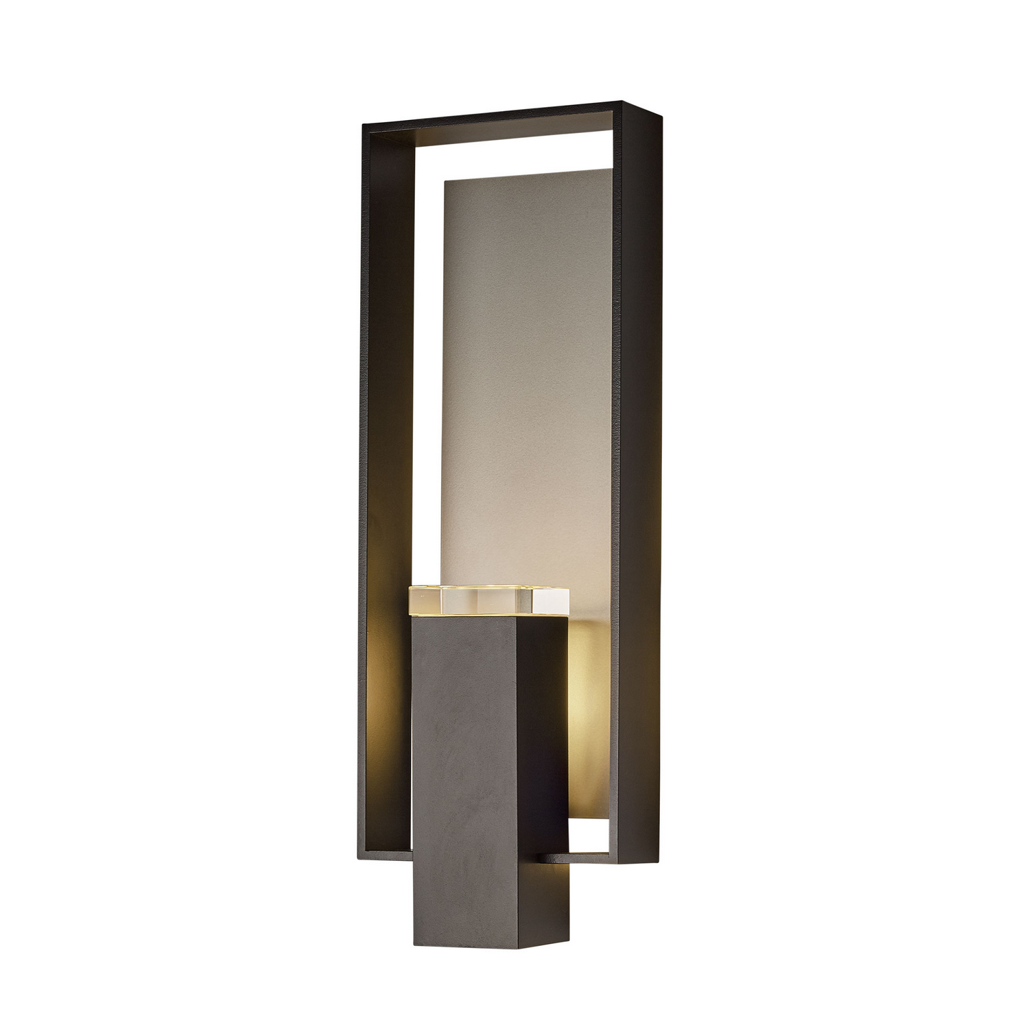 Hubbardton Forge Shadow Box Two Light Outdoor Wall Sconce - 302605