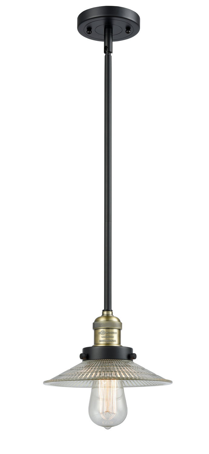 One Light Mini Pendant by Innovations - Franklin Restoration Collection, Black Antique Brass Finish - 201S-BAB-G2