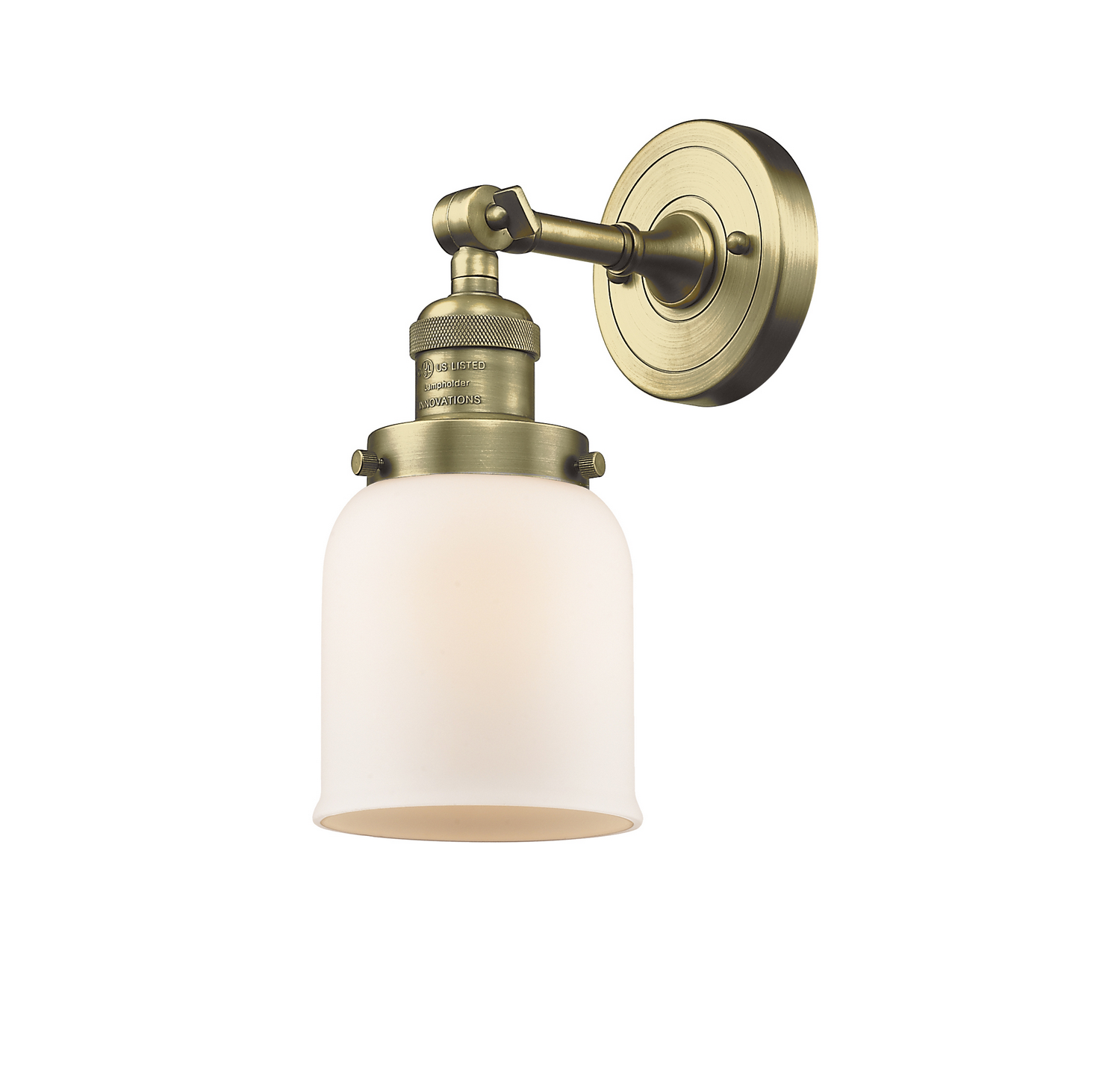 One Light Wall Sconce by Innovations - Franklin Restoration Collection, Antique Brass Finish - 203-AB-G51