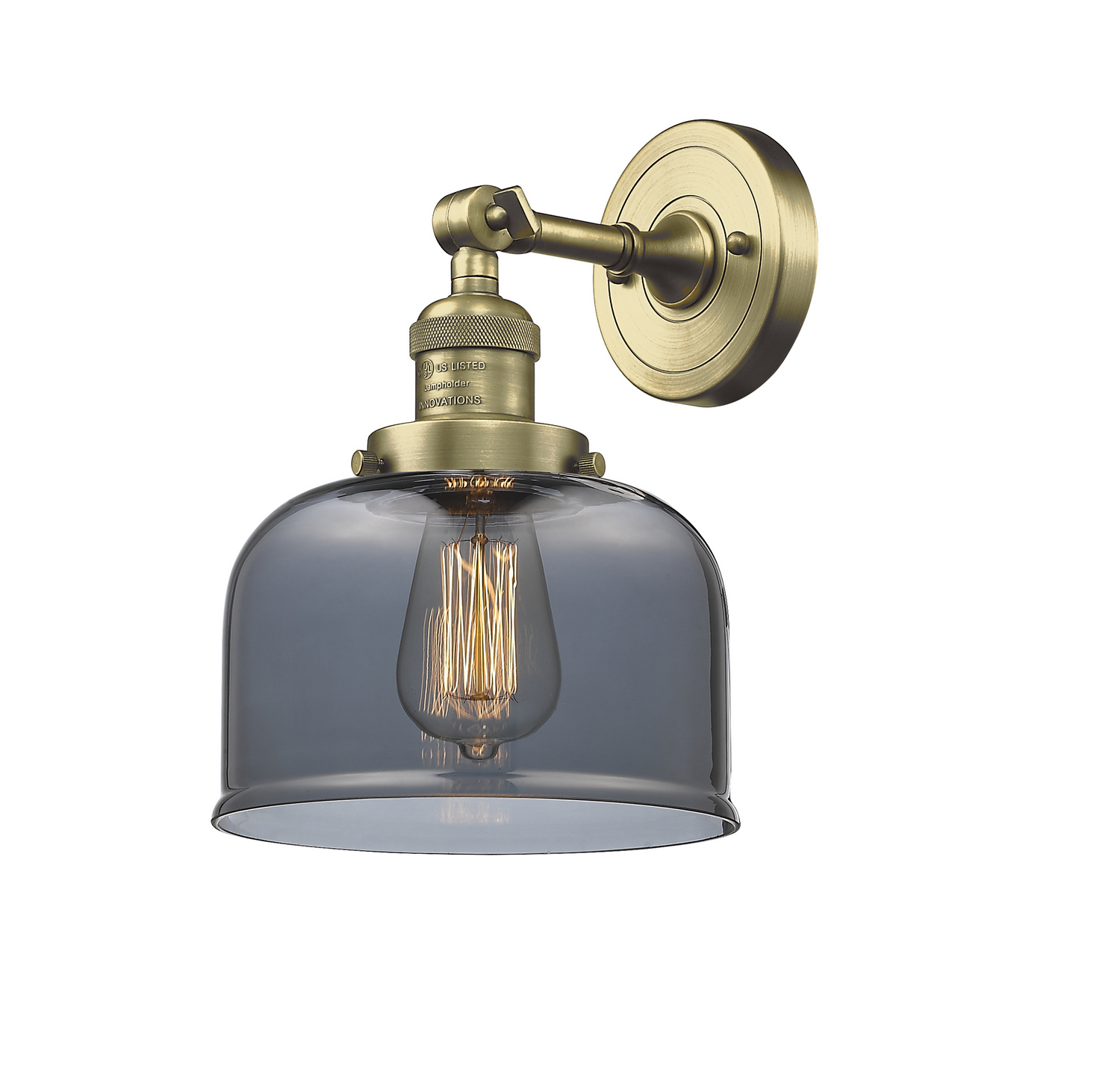 One Light Wall Sconce by Innovations - Franklin Restoration Collection, Antique Brass Finish - 203-AB-G73