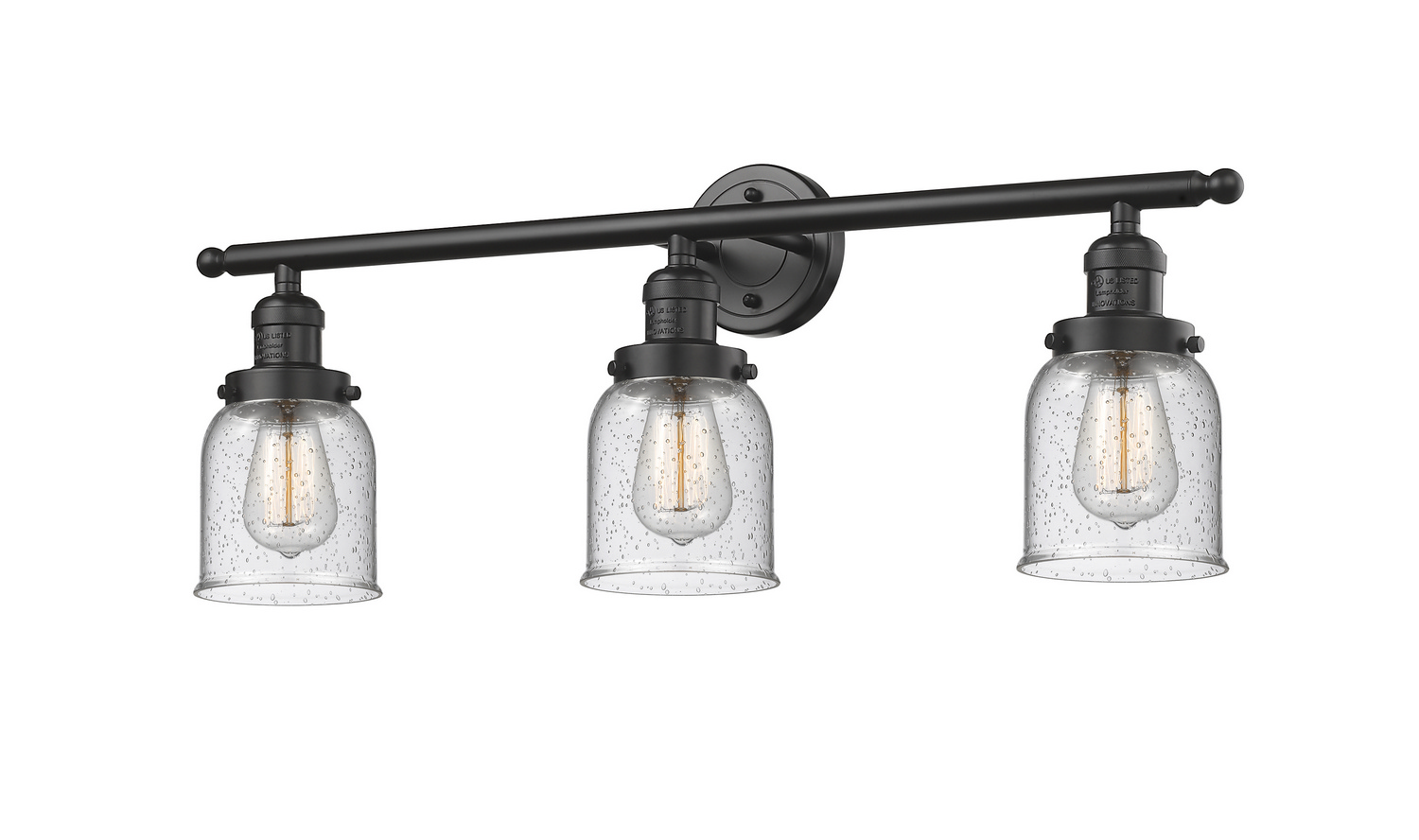 Three Light Bath Vanity by Innovations - Franklin Restoration Collection, Oil Rubbed Bronze Finish - 205-OB-G54