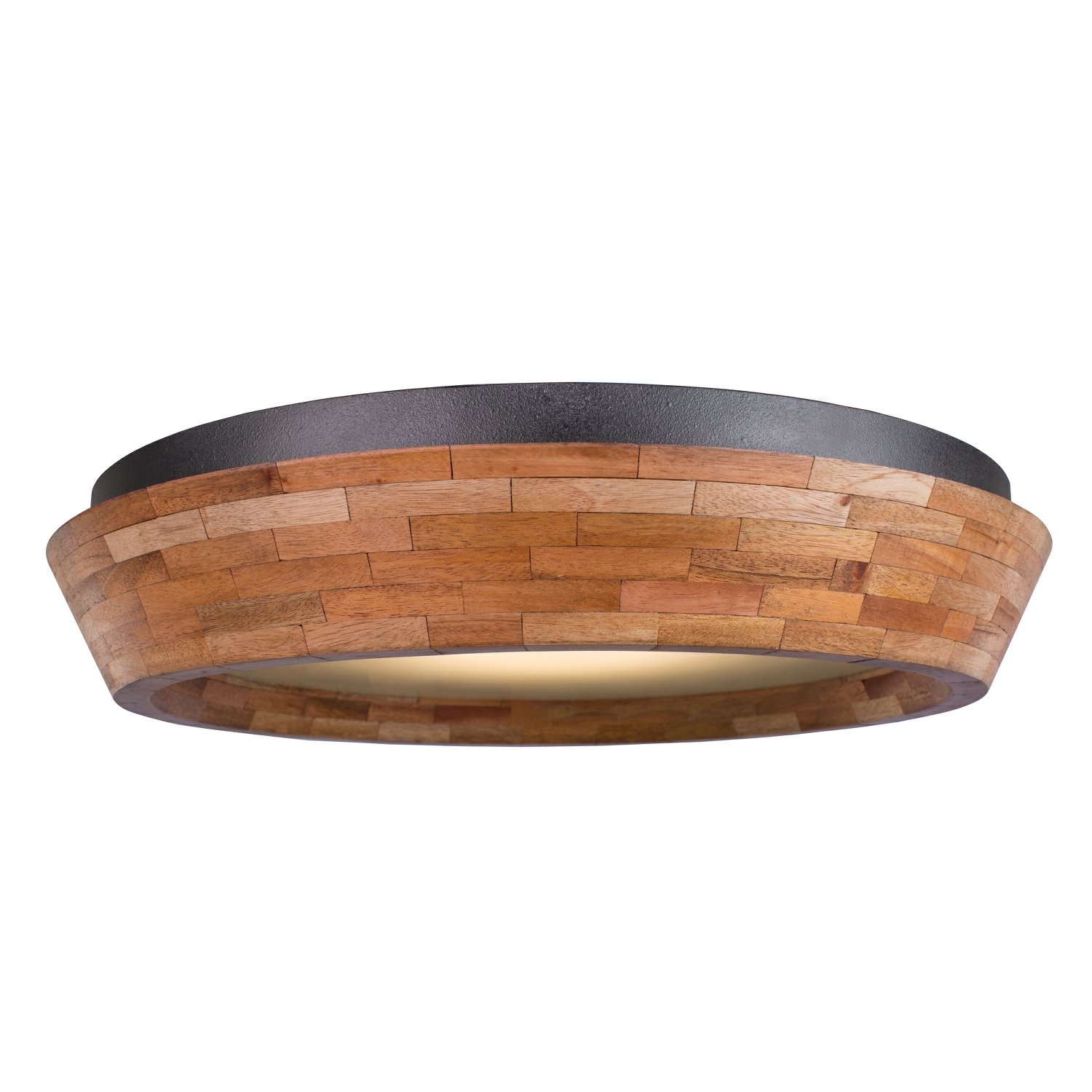 KALC 505541BI LANDSDALE 18 INCH LED FLUSH MOUNT BLACK IRON