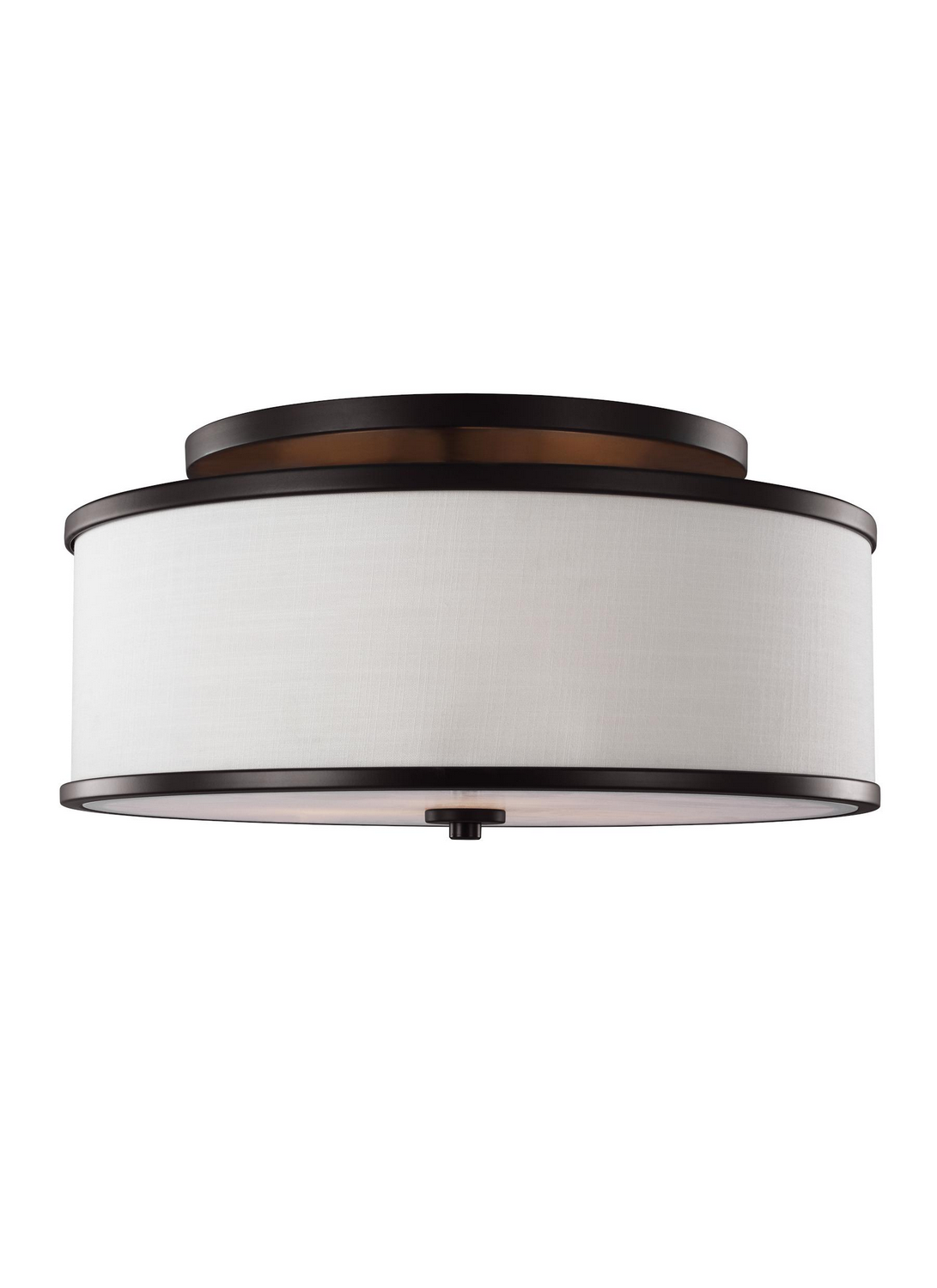 Visual Comfort Studio Lennon Three Light Semi-Flush Mount in Oil Rubbed Bronze - SF339ORB