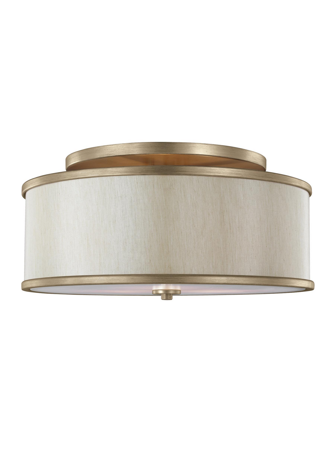 Visual Comfort Studio Lennon Three Light Semi-Flush Mount in Sunset Gold - SF339SG