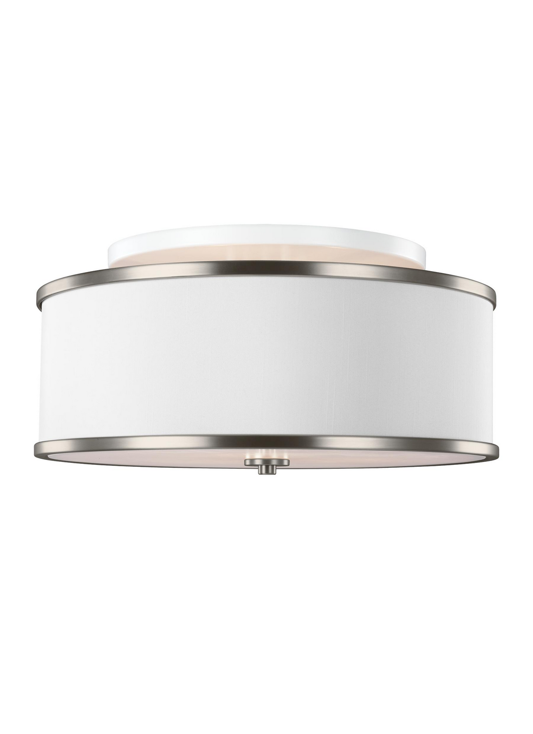 Visual Comfort Studio Lennon Three Light Semi-Flush Mount in Satin Nickel - SF339SN