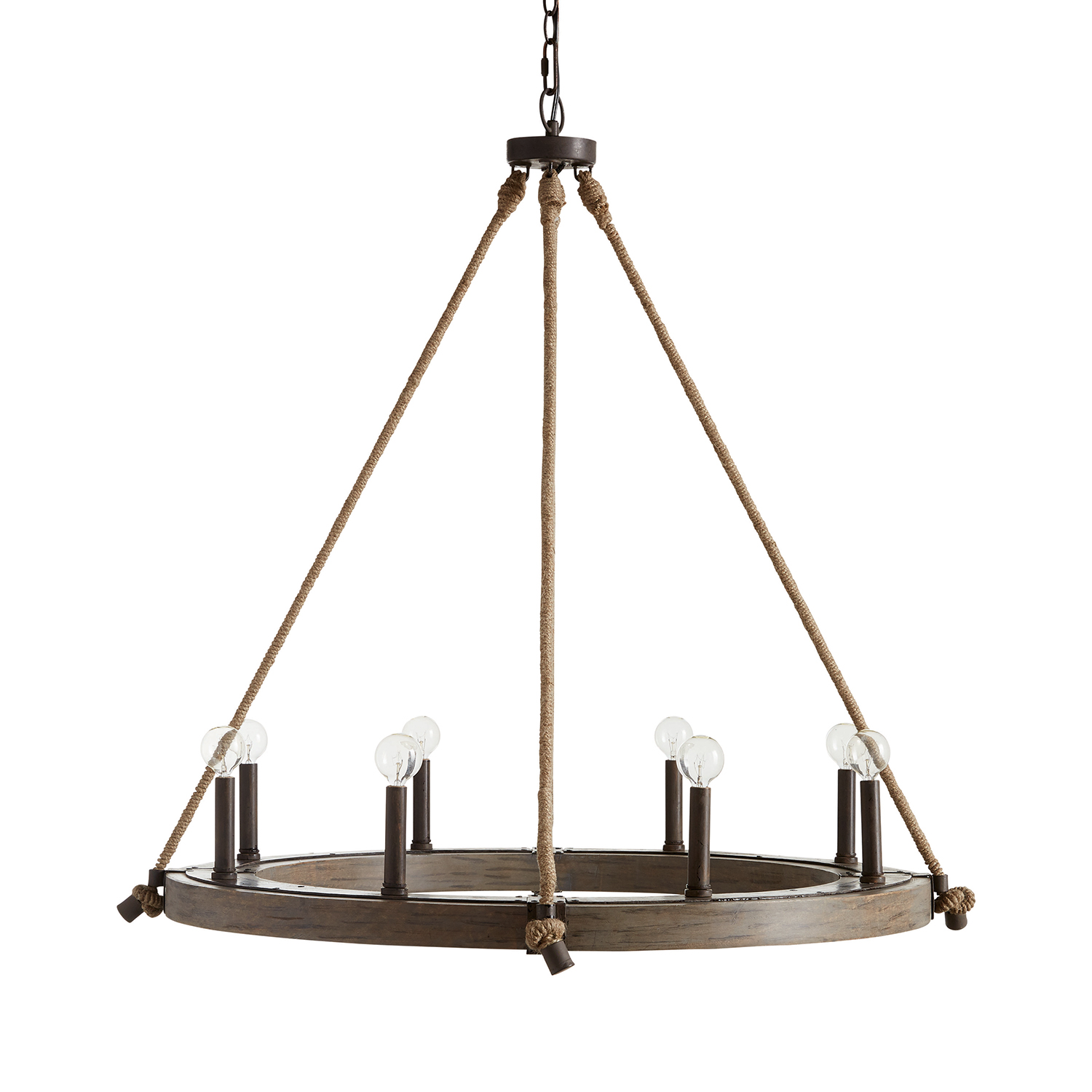 Capital Lighting Tybee Eight Light Chandelier in Nordic Grey - 429681NG