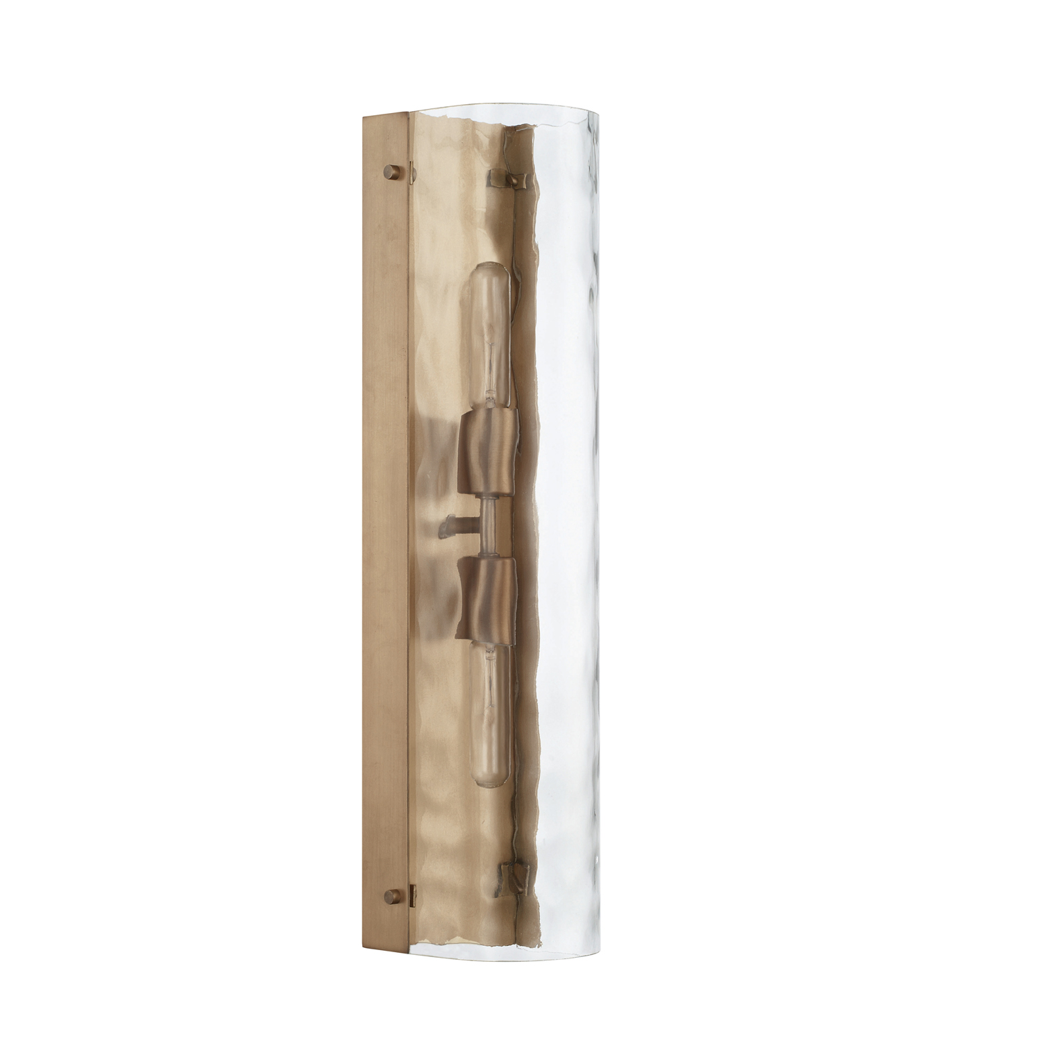 Capital Lighting Lyra Two Light Wall Sconce in Aged Brass - 627521AD