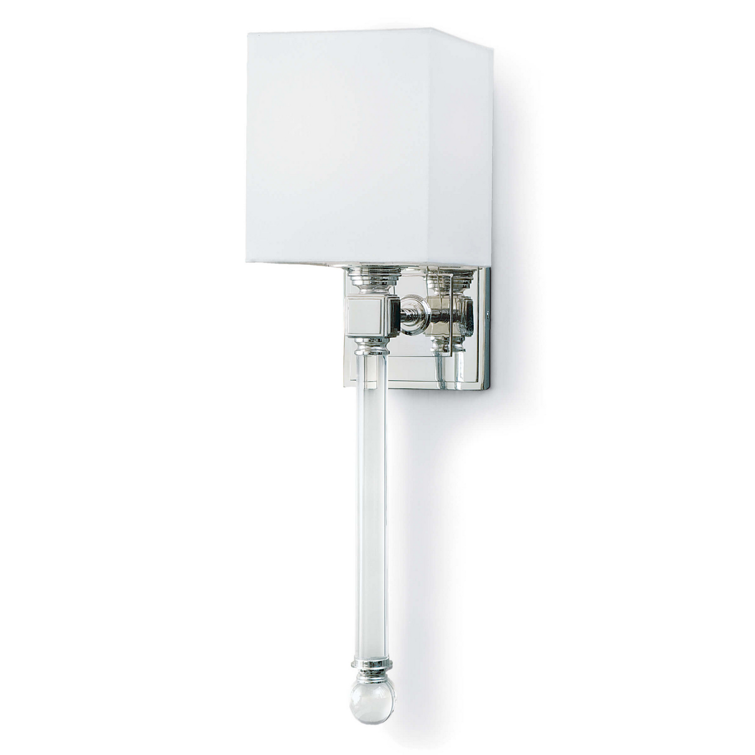 Photos - Chandelier / Lamp Regina Andrew Detroit Polished Nickel Wall Sconce from the Crystal Collection 15-1010PN