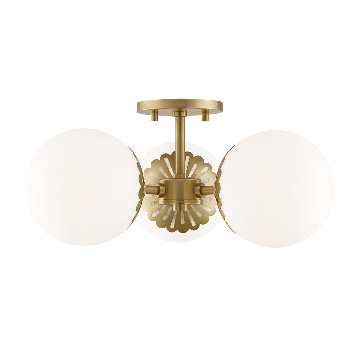 Paige Three Light Semi Flush Mount