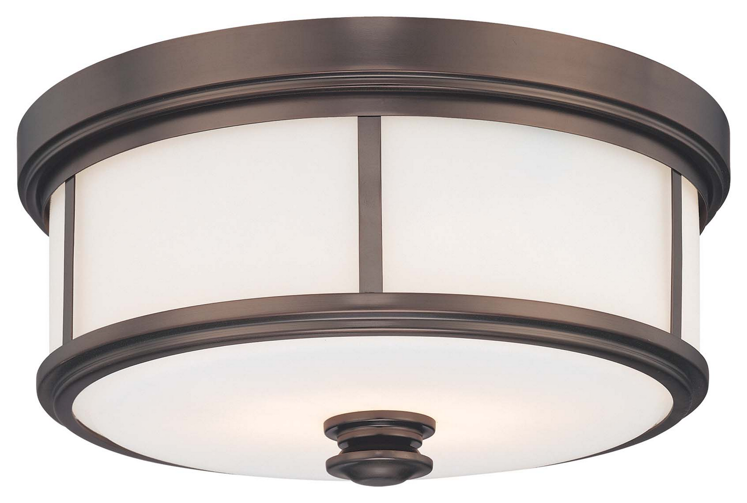 Minka-Lavery Three Light Flush Mount in Harvard Court Bronze (Plated) - 6368-281