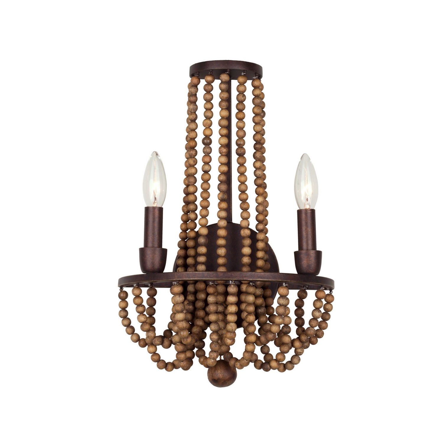 Kalco Beechwood Two Light Wall Bracket in Royal Mahogany - 505220RM