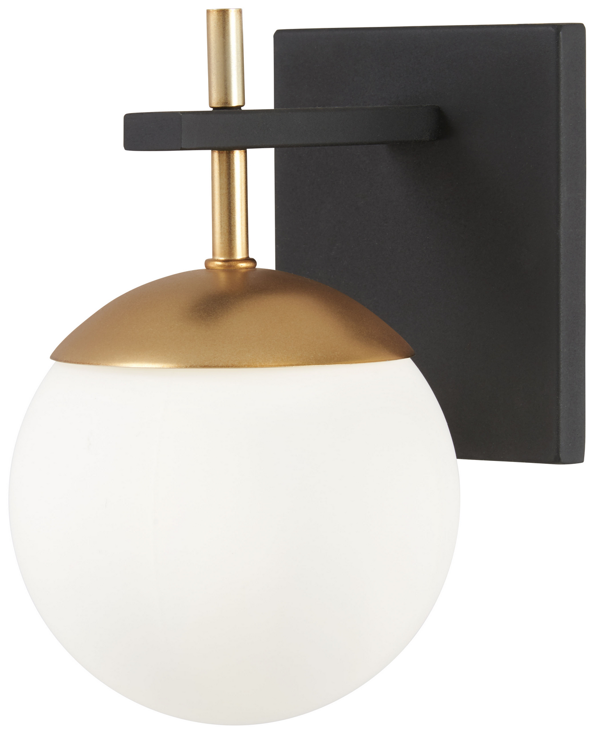 George Kovacs Alluria One Light Wall Mount in Weathered Black W/Autumn Gold - P1350-618