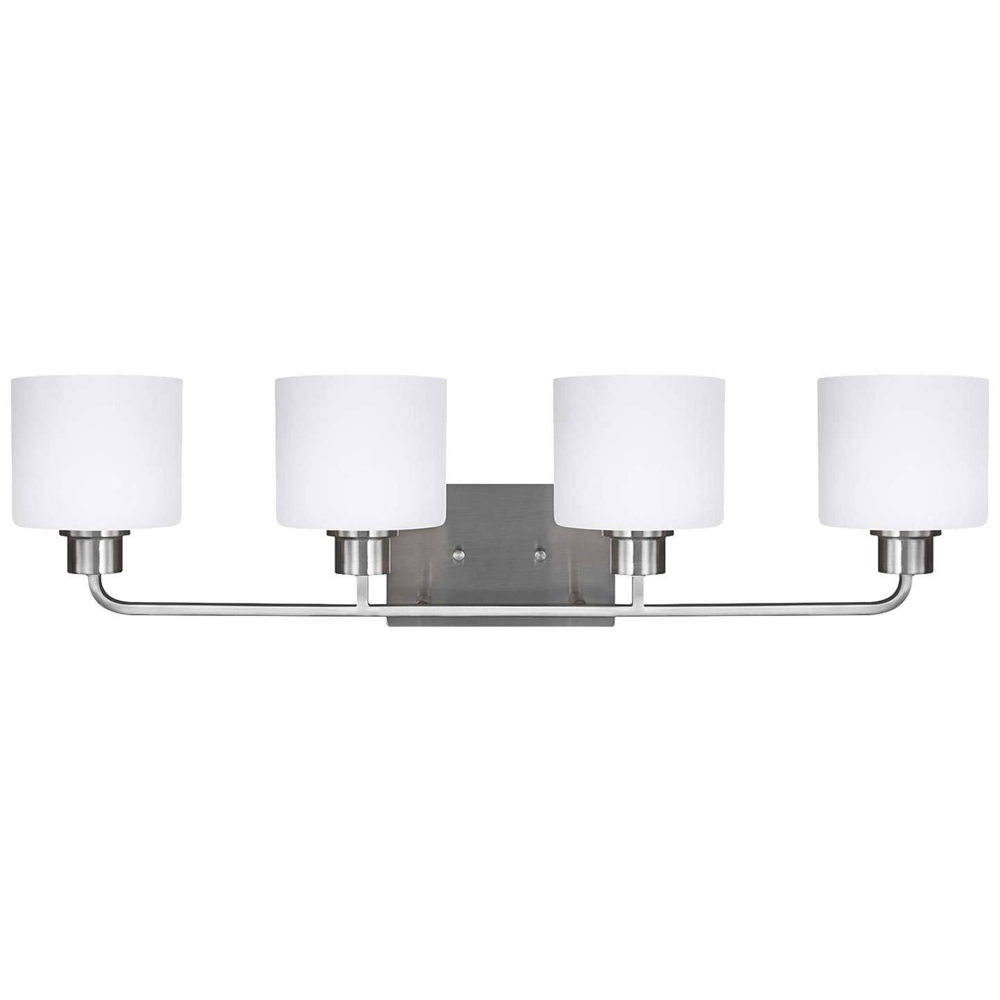 Generation Lighting. Canfield Four Light Wall / Bath in Brushed Nickel - 4428804-962