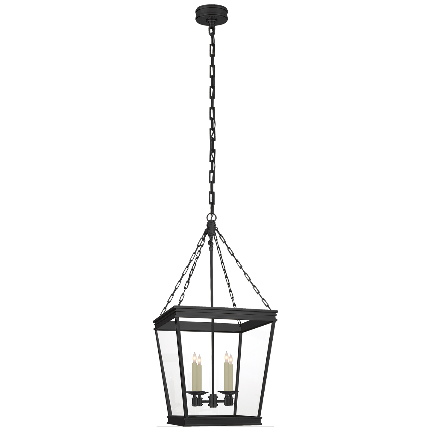 Visual Comfort Signature Launceton Four Light Lantern in Bronze - CHC 5611BZ-CG