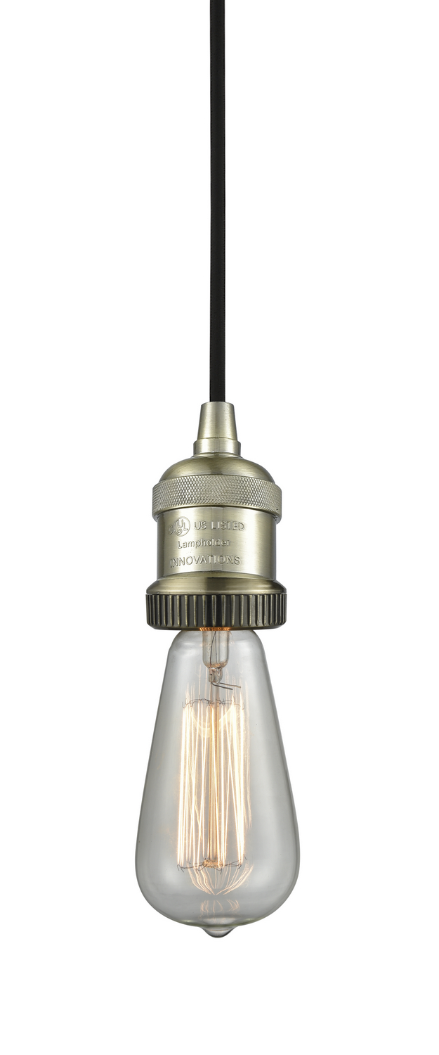 One Light Cord Set by Innovations - Franklin Restoration Collection, Antique Brass Finish - 199-AB