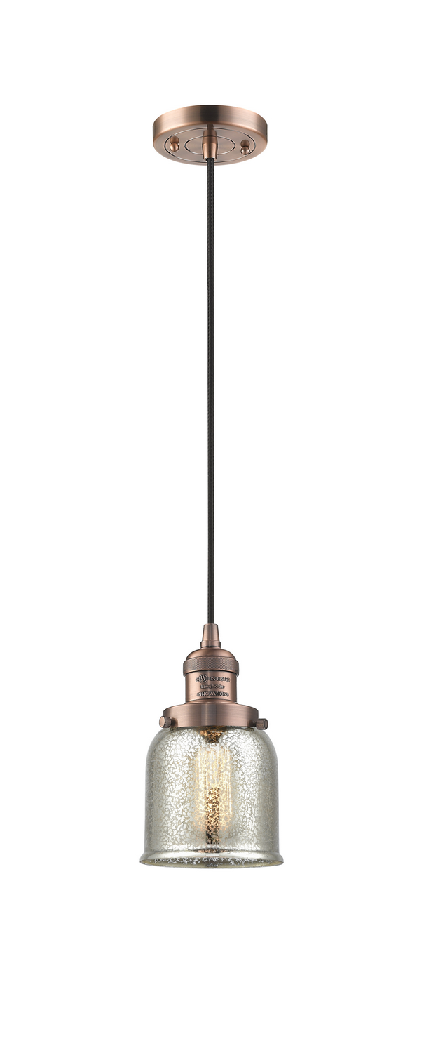 One Light Mini Pendant by Innovations - Franklin Restoration Collection, Antique Copper Finish - 201C-AC-G58