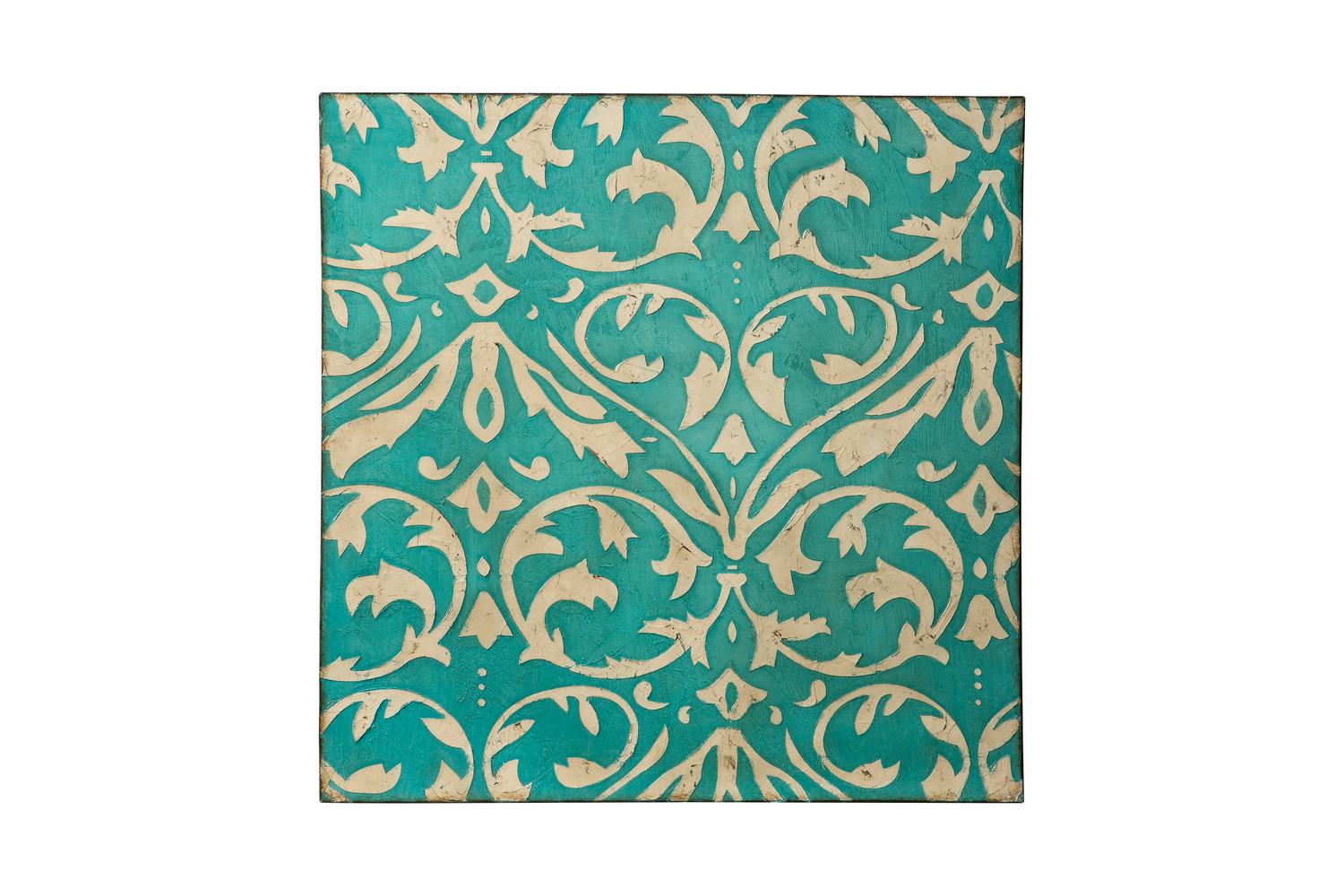 Teal Damask Trefoil… - image