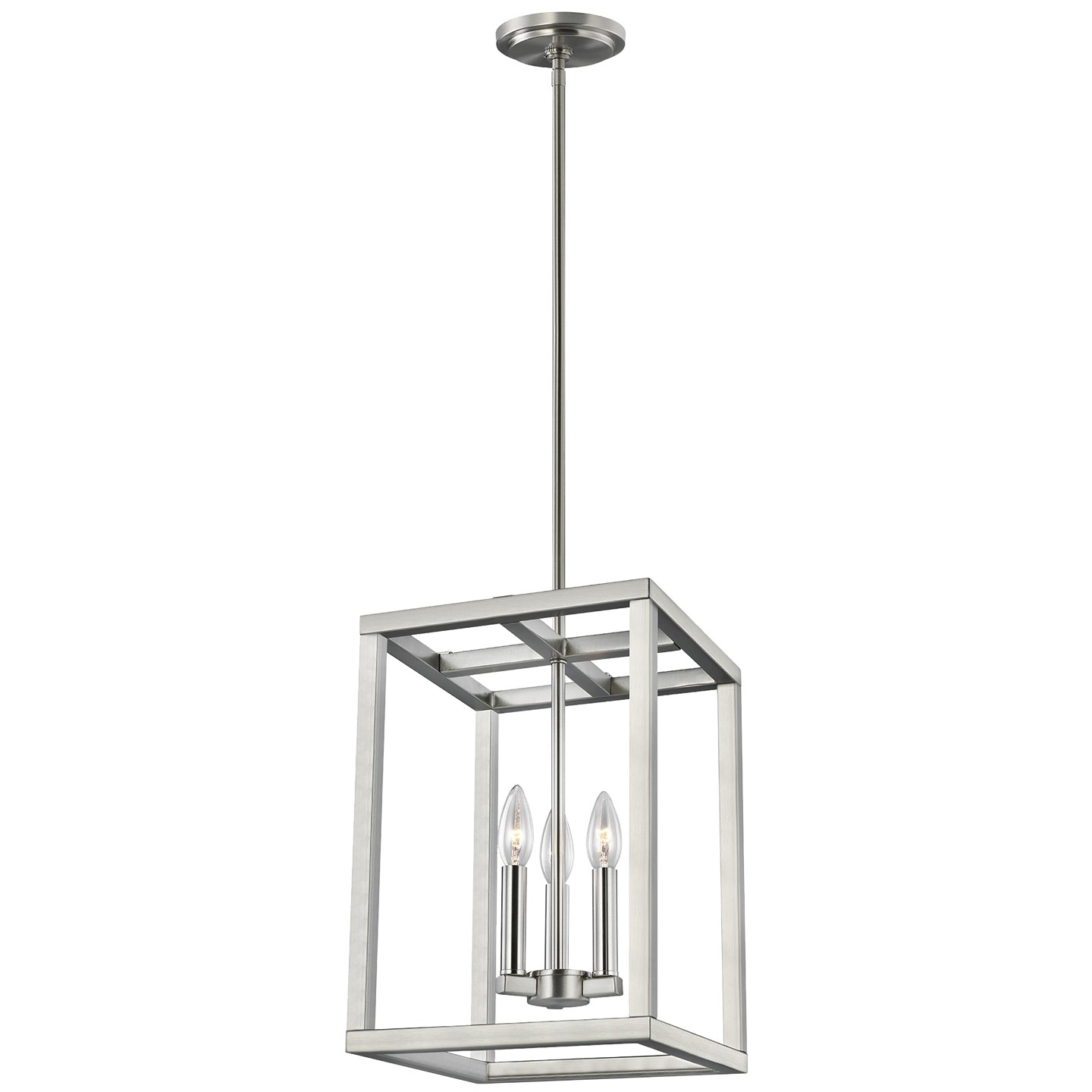 Generation Lighting. Moffet Street Three Light Hall / Foyer in Brushed Nickel - 5134503EN-962