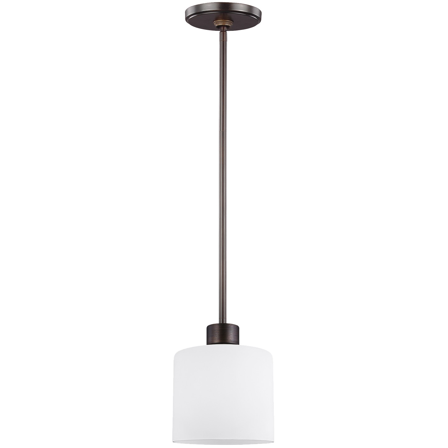 Generation Lighting. Canfield One Light Mini-Pendant in Bronze - 6128801EN3-710