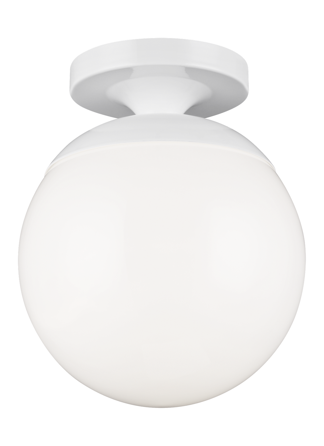 Visual Comfort Studio Leo - Hanging Globe One Light Wall / Ceiling Semi-Flush Mount in White - 7518EN3-15