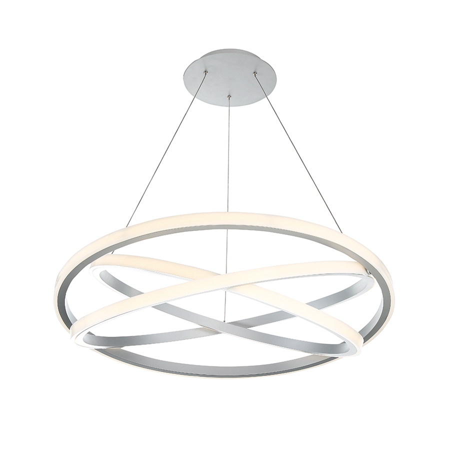 LED Chandelier by Modern Forms - Veloce Collection, Titanium Finish - PD-24838-TT