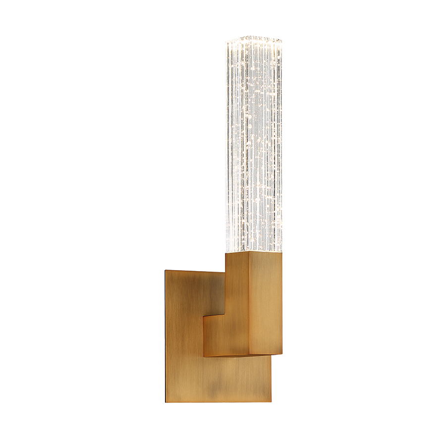 LED Bath Light by Modern Forms - Cinema Collection, Aged Brass Finish - WS-30815-AB