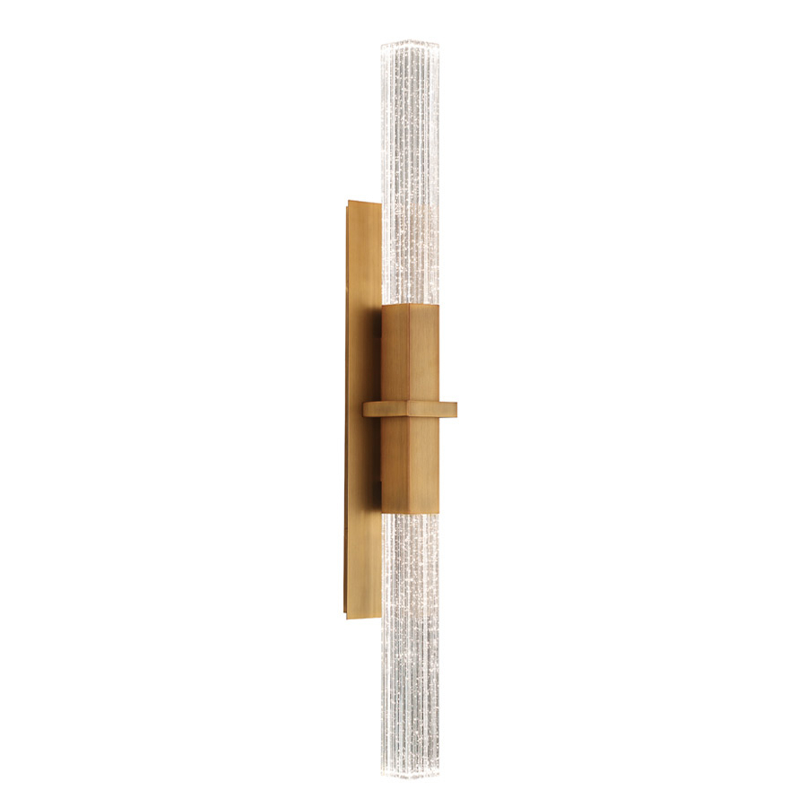 LED Bath Light by Modern Forms - Cinema Collection, Aged Brass Finish - WS-30835-AB