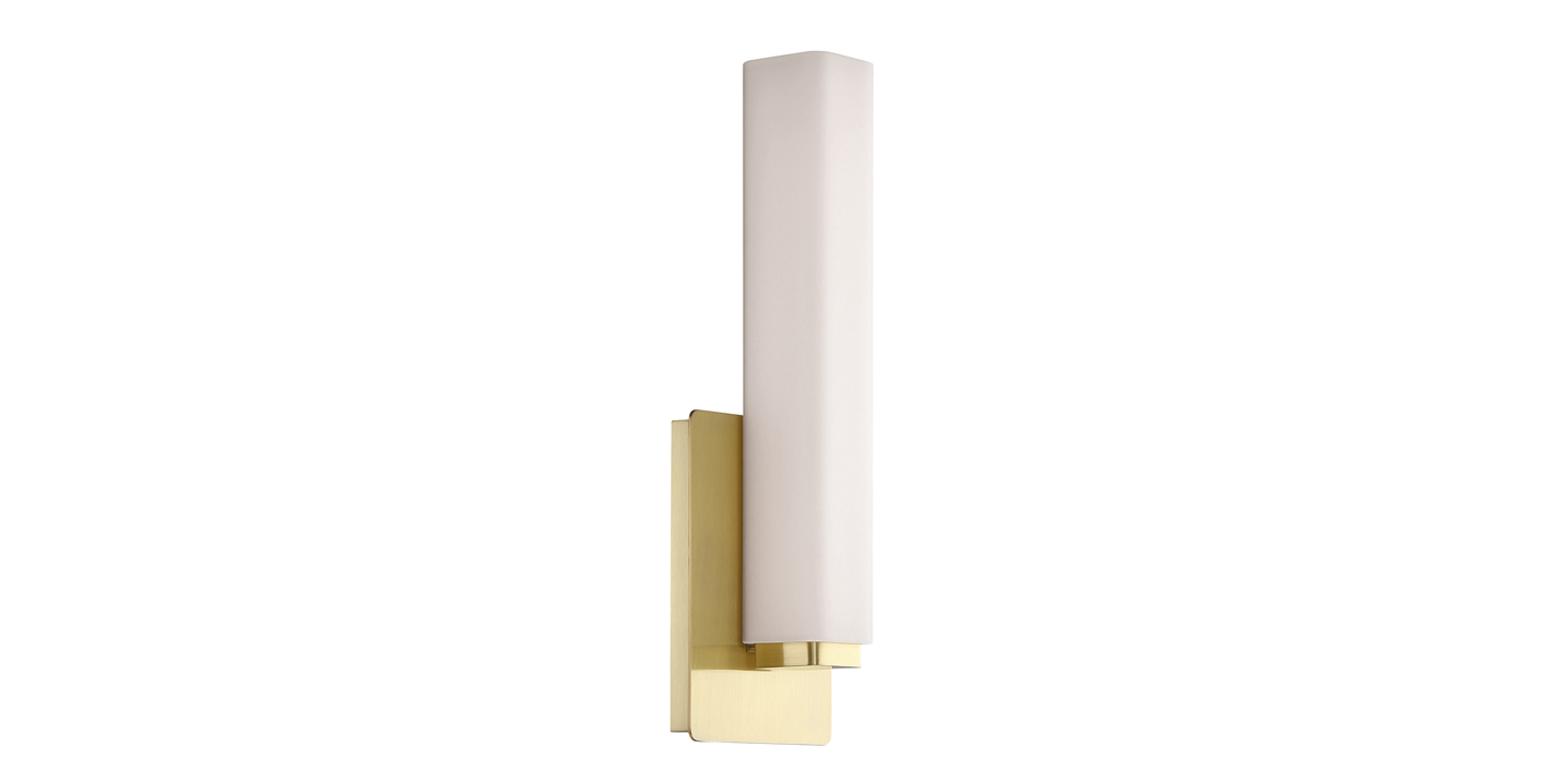 LED Bath Light by Modern Forms - Vogue Collection, Brushed Brass Finish - WS-3115-BR