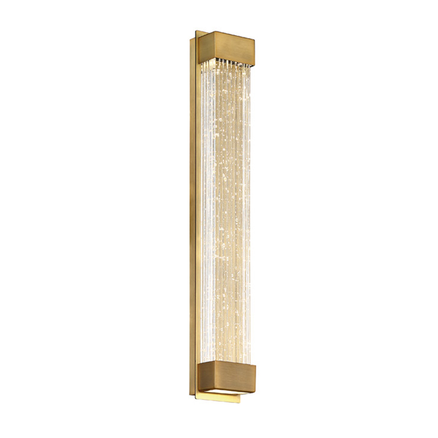 LED Bath Light by Modern Forms - Tower Collection, Aged Brass Finish - WS-58820-AB