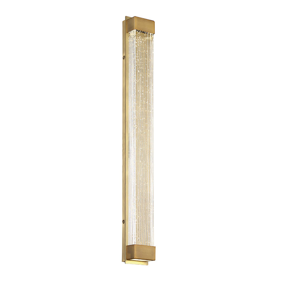 LED Bath Light by Modern Forms - Tower Collection, Aged Brass Finish - WS-58827-AB