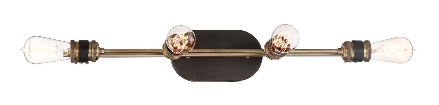 Designers Fountain 91004-VB Miles 4 Light 34 inch Vintage Bronze Bath Bar Wall Light