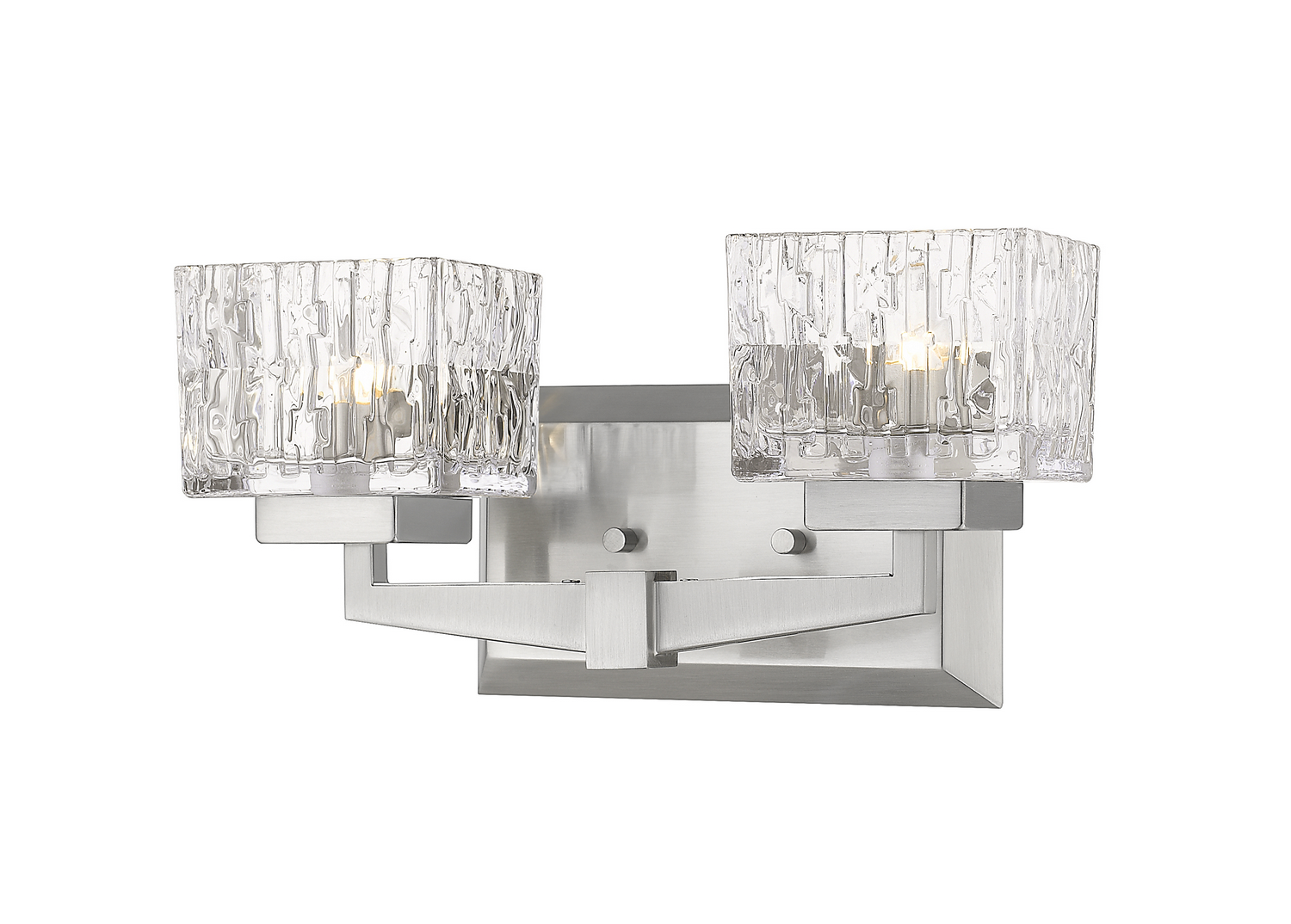 Two Light Vanity by Z-Lite - Rubicon Collection, Brushed Nickel Finish - 1927-2V-BN