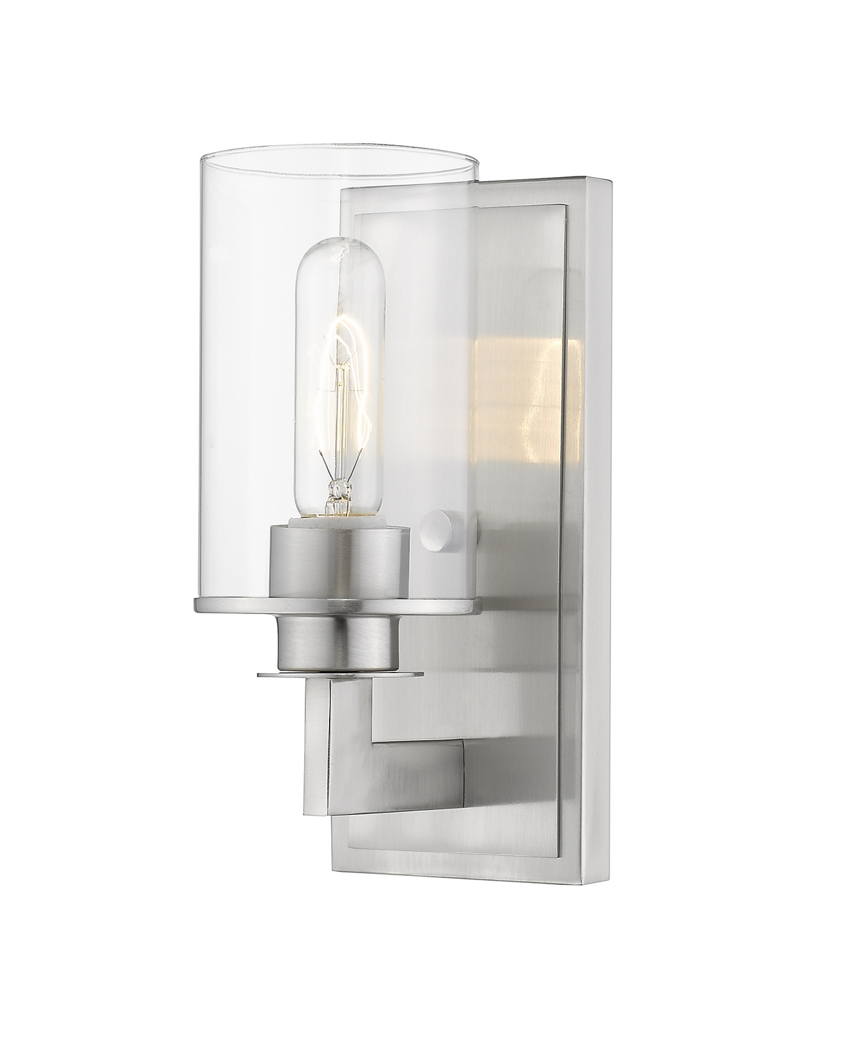 One Light Wall Sconce by Z-Lite - Savannah Collection, Brushed Nickel Finish - 462-1S-BN