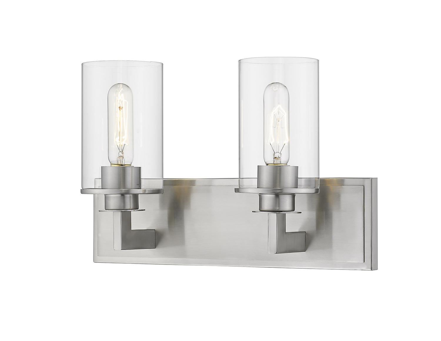 Two Light Vanity by Z-Lite - Savannah Collection, Brushed Nickel Finish - 462-2V-BN