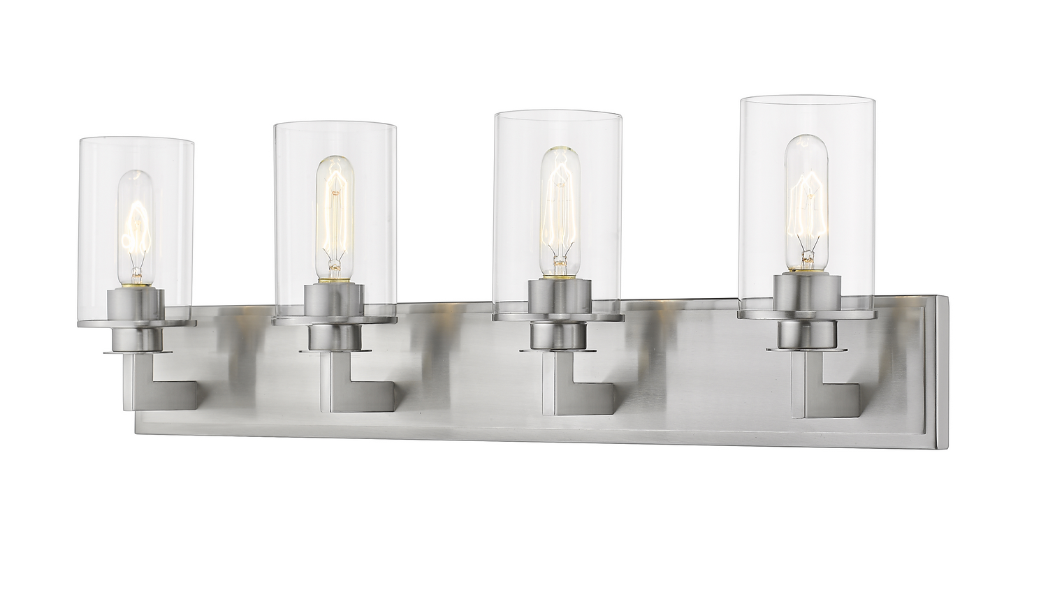 Four Light Vanity by Z-Lite - Savannah Collection, Brushed Nickel Finish - 462-4V-BN