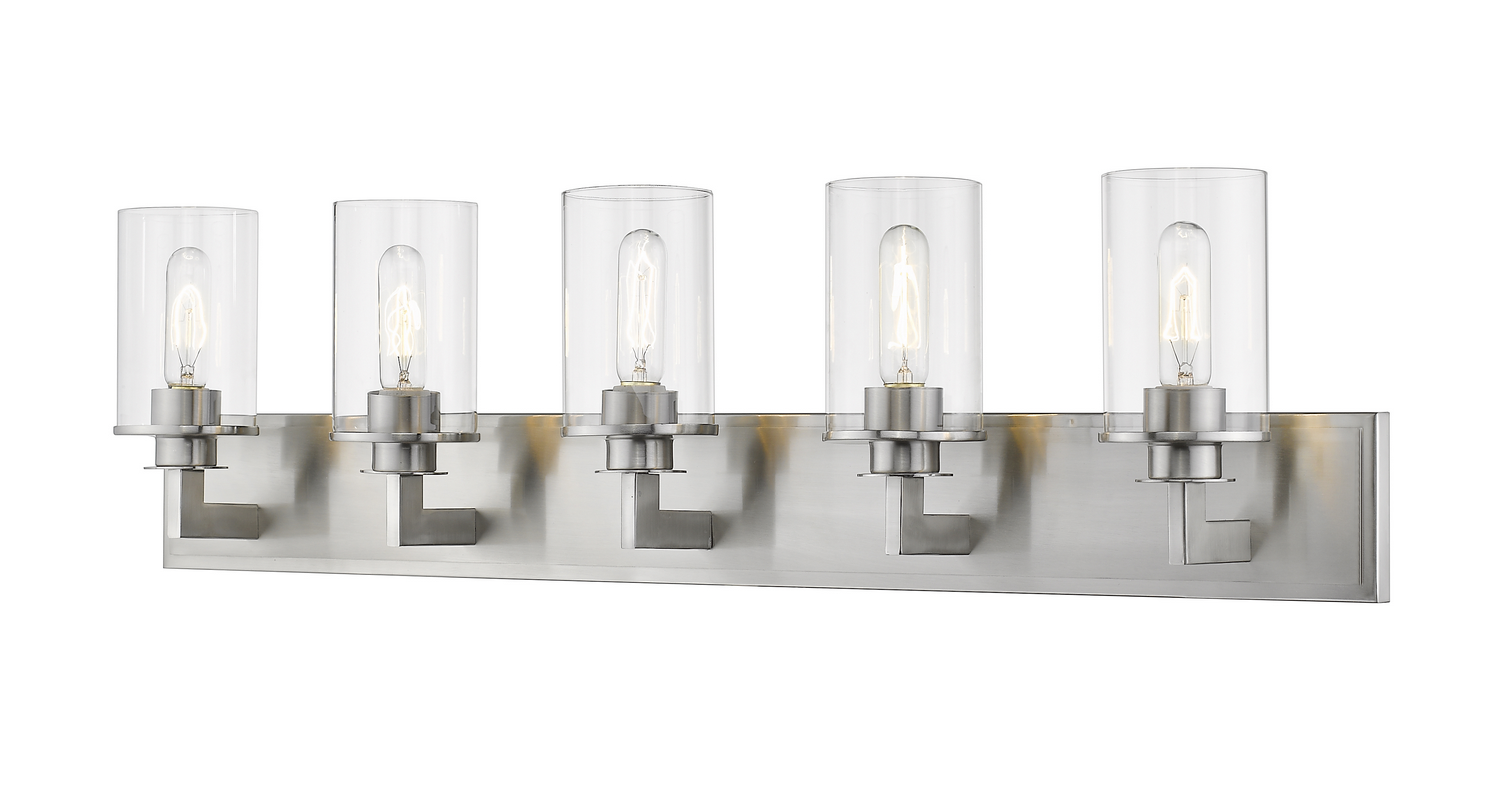 Five Light Vanity by Z-Lite - Savannah Collection, Brushed Nickel Finish - 462-5V-BN