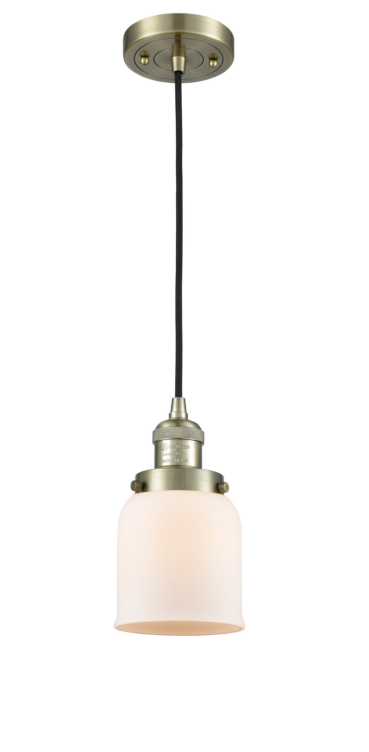 LED Mini Pendant by Innovations - Franklin Restoration Collection, Antique Brass Finish - 201C-AB-G51-LED