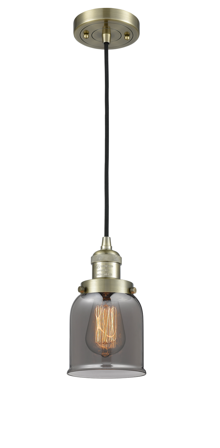 LED Mini Pendant by Innovations - Franklin Restoration Collection, Antique Brass Finish - 201C-AB-G53-LED