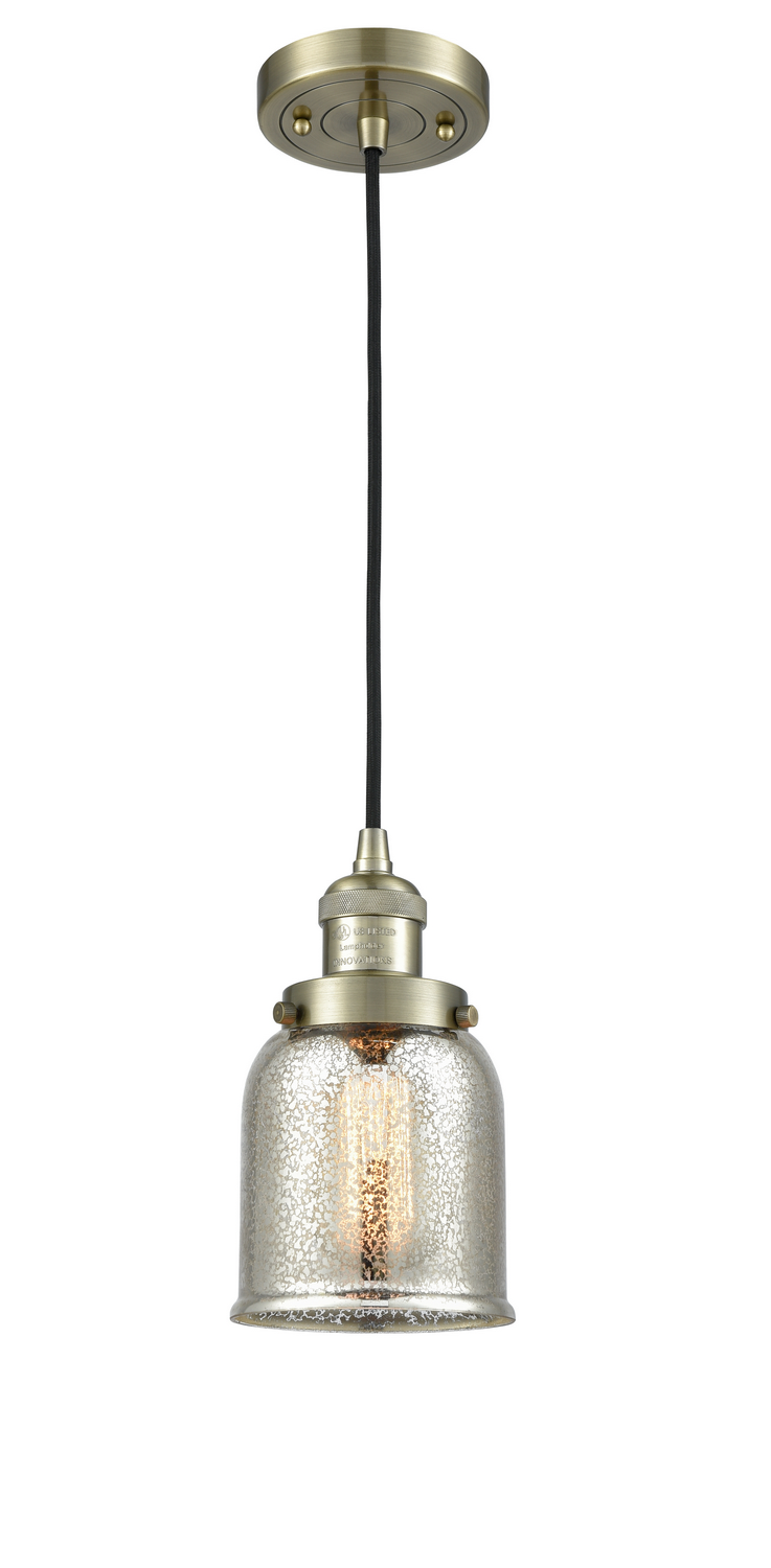 LED Mini Pendant by Innovations - Franklin Restoration Collection, Antique Brass Finish - 201C-AB-G58-LED