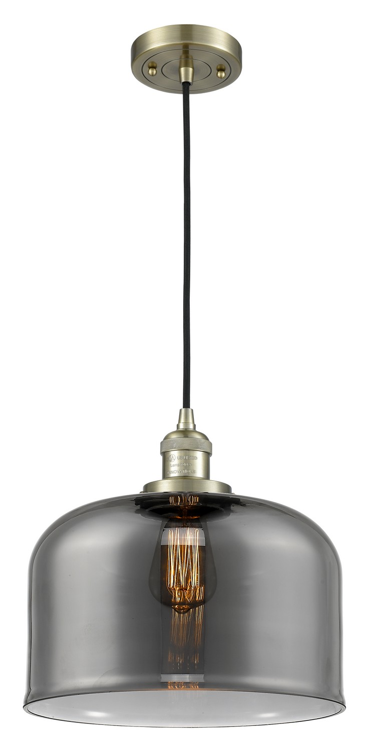 LED Mini Pendant by Innovations - Franklin Restoration Collection, Antique Brass Finish - 201C-AB-G73-L-LED
