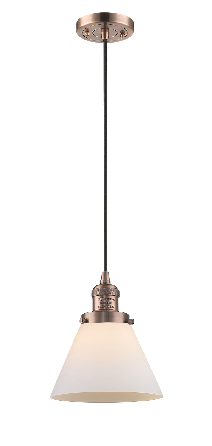 LED Mini Pendant by Innovations - Franklin Restoration Collection, Antique Copper Finish - 201C-AC-G41-LED