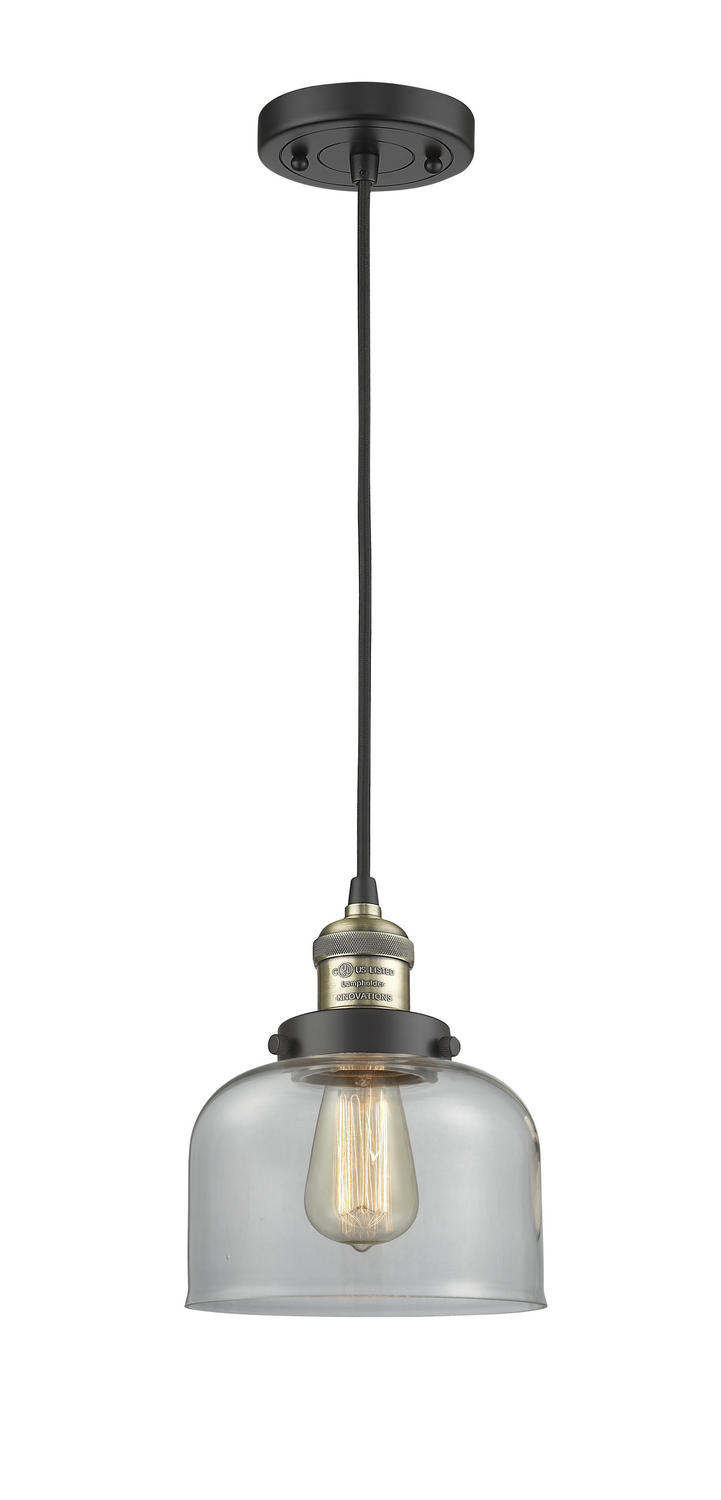 LED Mini Pendant by Innovations - Franklin Restoration Collection, Black Antique Brass Finish - 201C-BAB-G72-LED