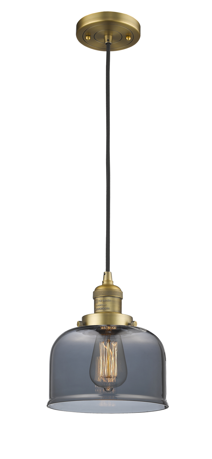 LED Mini Pendant by Innovations - Franklin Restoration Collection, Brushed Brass Finish - 201C-BB-G73-LED