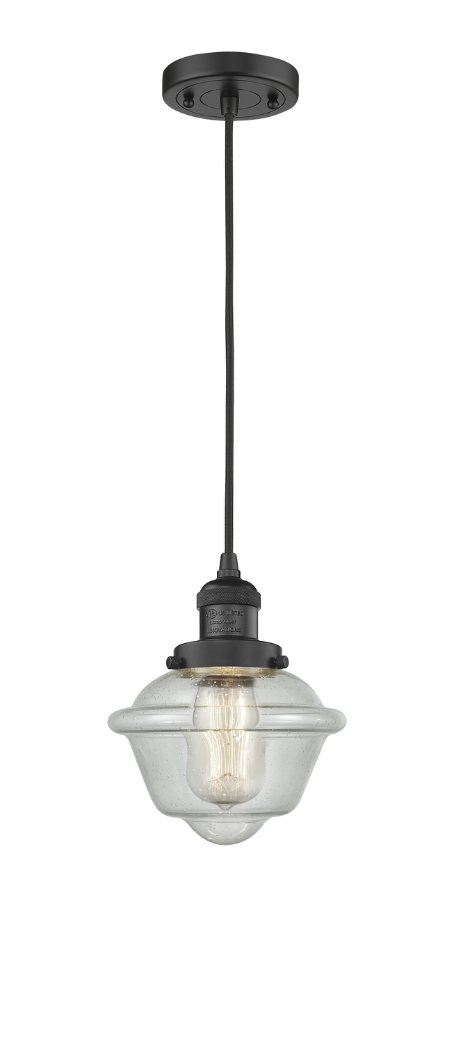 LED Mini Pendant by Innovations - Franklin Restoration Collection, Matte Black Finish - 201C-BK-G534-LED