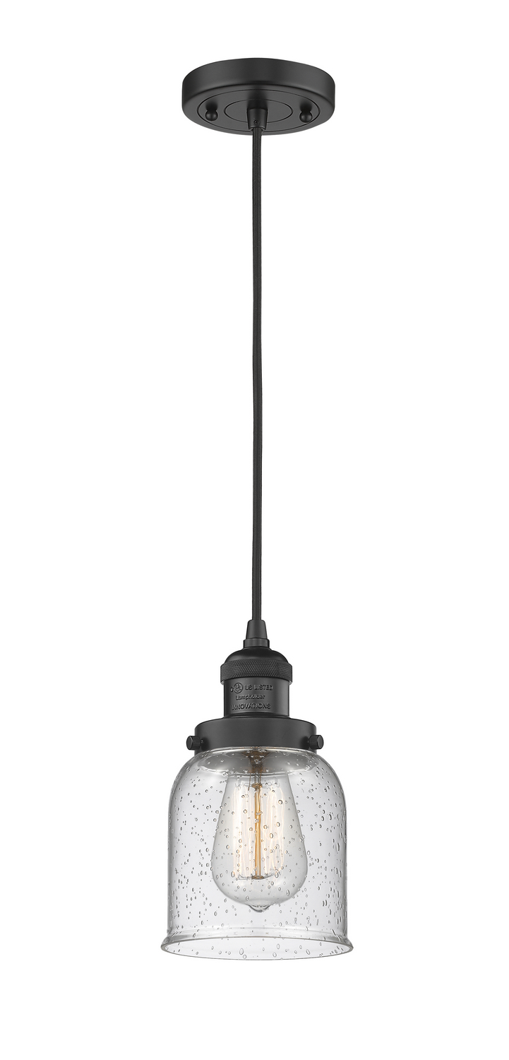 LED Mini Pendant by Innovations - Franklin Restoration Collection, Matte Black Finish - 201C-BK-G54-LED